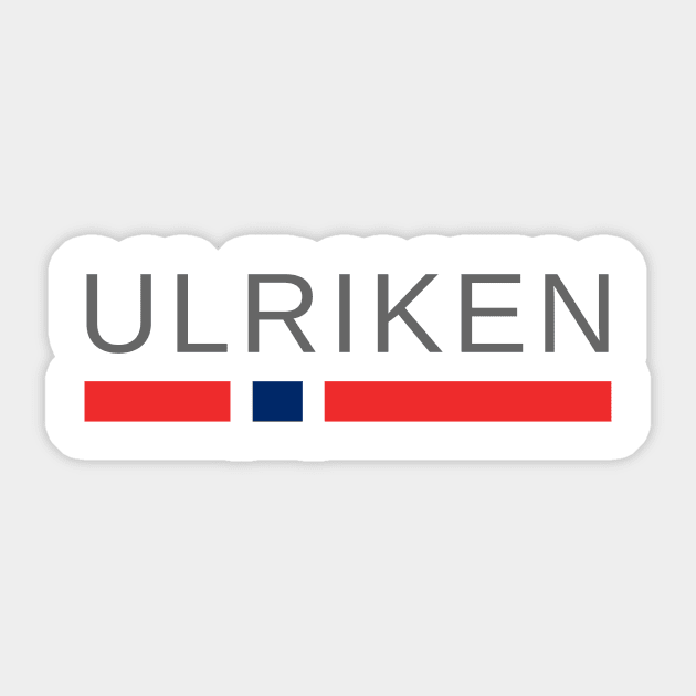 Ulriken Bergen Sticker by tshirtsnorway
